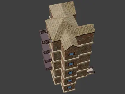 House Model 65 Low-poly 3D model