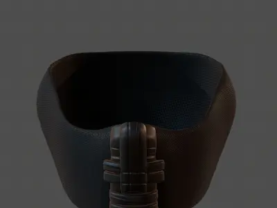 Gas mask helmet 3d model scifi Low-poly  Low-poly 3D model 270
