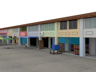 Shop Lot 3D model