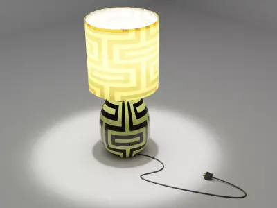 Yellow Lamp 3D model purchase