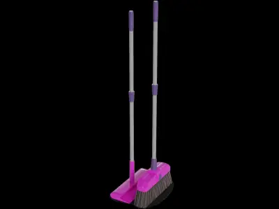 Brooms mops and window squeegees Sweeping Set 3D model