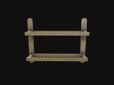 Medieval Plate Holder V03 Low-poly 3D model