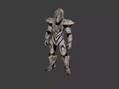 Aurelius Sentinel  Elite Guardian Mech Low-poly 3D model