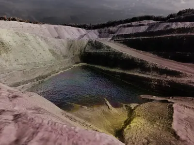 Biohazard Wasteland Multipurpose 3D Terrain Model 3D model