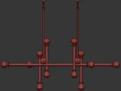 Milano Chandelier 3D model