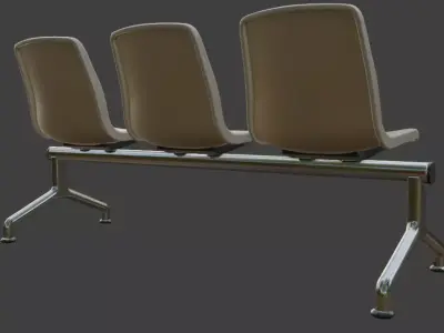 Hospital Bench 3D model