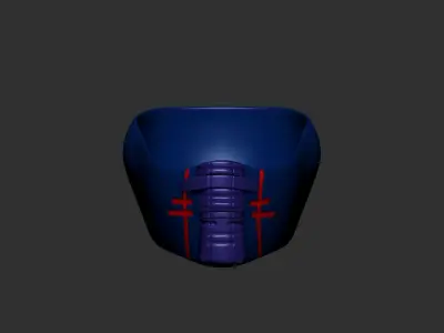 helmet gas mask high poly sculpt 3d printable  3D model