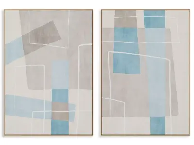 Abstract Painting Frame set 3D model 436
