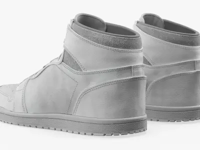  High Top Retro Sports Sneakers White 