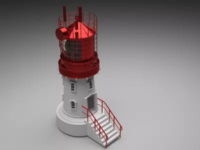 Lindessness Lighthouse 3D model