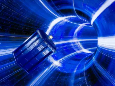 doctor who police box Low-poly 3D model