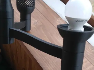 Chandelier Lamp modular E-14 3d print 3D print model