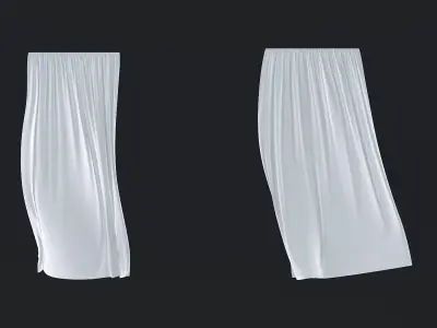 Tulle in the wind No 1 3D model