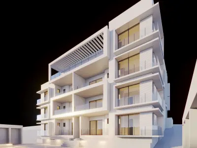 Apartments Building 3D model