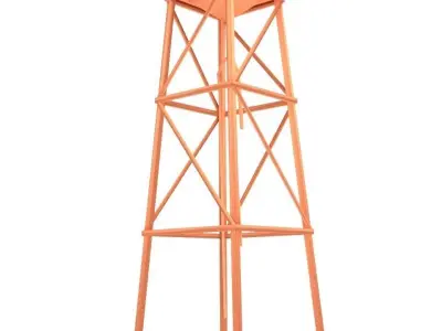 Water Storage Low-poly 3D model