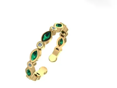 Ring - Gold - Silver 3D print model