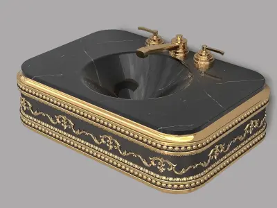 Classic Wash Basin 7 3D model