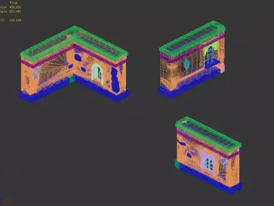 The Palace - Stone Wall 01 3D model