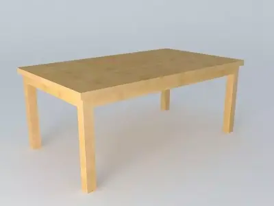 Table DOORS HLAW 120 BRW Milano Oak 3D model