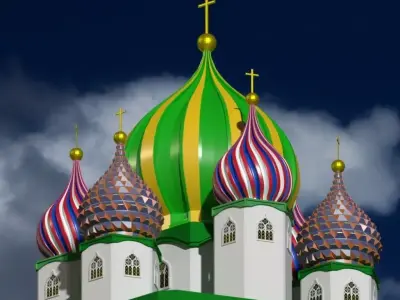 Onion Dome Low-poly 3D model