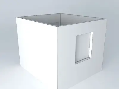 clo cube with window Free 3D model