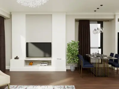 Living Room Realistic 3D model