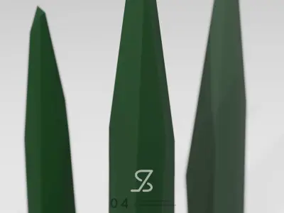 Cyprees Tree Free low-poly 3D model