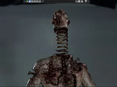 Lethal Company Coil Head Low-poly 3D model