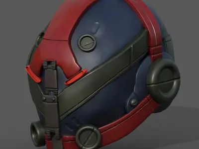 Helmet military Scifi futuristic technology  Low-poly 3D model buy