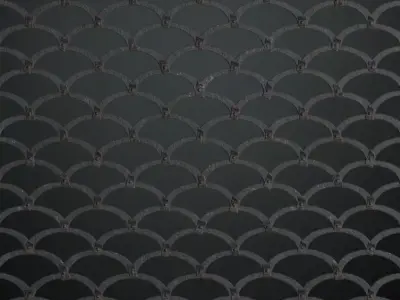 Heavy-Duty Riveted Black Iron Guard PBR Seamless Texture