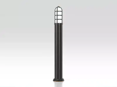 Modern Outdoor Bollard Light Low-poly 3D model