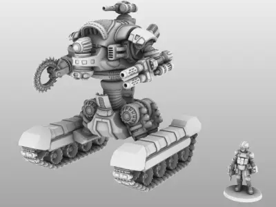 The Full Raptor - All Hulls Legs Weapons and Upgrades - FOREVER 3D print model