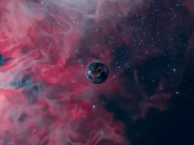 Phantom Aurora Nebula HDRI 12k 360 degree 3D model
