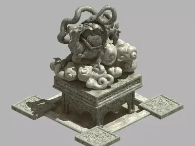 Stone Carving - Xuanwu 32 3D model