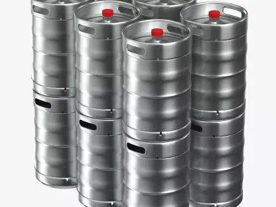 Beer Kegs 3D model