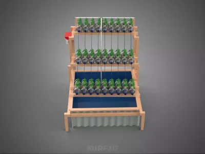 AUTO CONTROL HYDROPONIC PLANT PLASTIC WATER BOTTLE CONTAINER PET 3D model