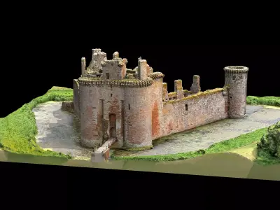 Caerlaverock Castle 3D model