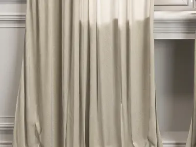 Curtain Set 488C 3D model