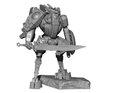 Mecha Commander 3D print model