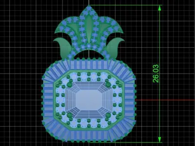 Pendant 0011 3D print model