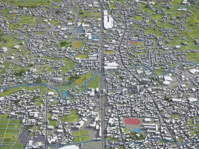 Chikugo Low-poly 3D model