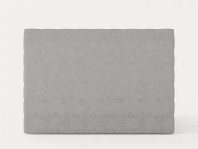 Montana Complete Bed Package 180x200 Light Gray Low-poly 3D model