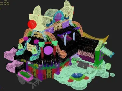 Game Gang Building - Intermediate Warehouse 01 3D model