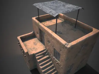 Old House-PBR Low-poly 3D model