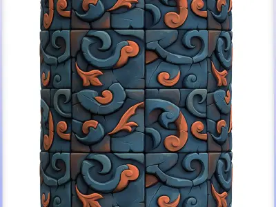 Stylized Floor Seamless Texture Texture 17