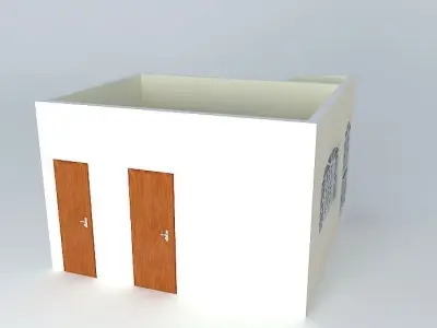 regiorkut house with doors and windows Free 3D model