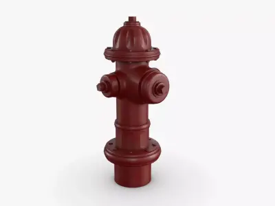 fire hydrant Low-poly 3D model
