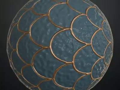 Glass Pattern PBR Seamless Texture