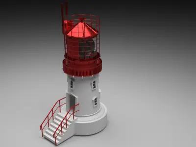 Lindessness Lighthouse 3D model