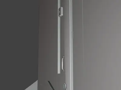 door and facade  Low-poly 3D model